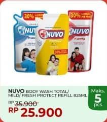 Promo Harga Nuvo Body Wash Total Protect, Mild Protect, Fresh Protect 825 ml - Yogya