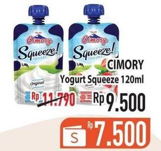 Promo Harga CIMORY Squeeze Yogurt 120 gr - Hypermart
