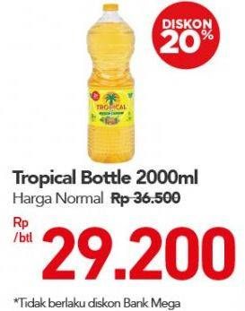 Promo Harga TROPICAL Minyak Goreng 2000 ml - Carrefour