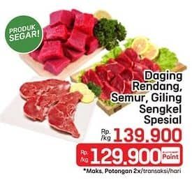 Promo Harga Daging Rendang/Semur/Giling Sapi/Shankel  - LotteMart