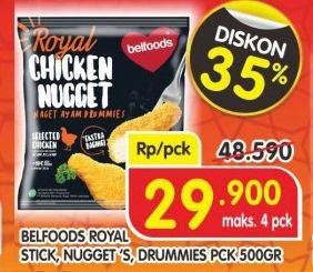 Promo Harga BELFOODS Royal Nugget 500 gr - Superindo