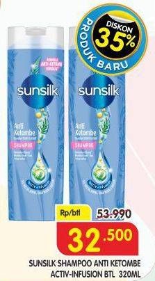 Promo Harga Sunsilk Shampoo Anti Ketombe Activ-Infusion 320 ml - Superindo
