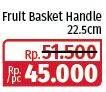 Promo Harga Viera Fruit Basket Handle 22.5cm  - Lotte Grosir