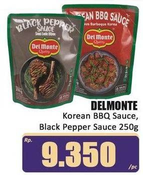 Promo Harga Del Monte Cooking Sauce Black Pepper, Korean BBQ 250 gr - Hari Hari