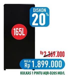 Promo Harga Aqua AQR-D205 MDS/L 165000 ml - Hypermart