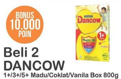 Promo Harga DANCOW Advanced Excelnutri+ 1+/3+/5+ Madu, Coklat, Vanila 800 gr - Alfamart
