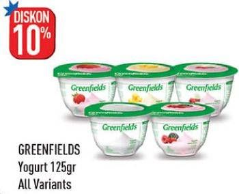 Promo Harga GREENFIELDS Yogurt All Variants 125 gr - Hypermart