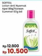 Promo Harga Soffell Lotion Anti Nyamuk Wangi Apel, Korean Summer 60 gr - Indomaret