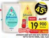 Promo Harga Johnsons Baby Milk Bath/Baby Wash Top To Toe   - Superindo