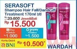 Promo Harga Serasoft Shampoo Hairfall Treatment, Anti Dandruff 170 ml - Indomaret