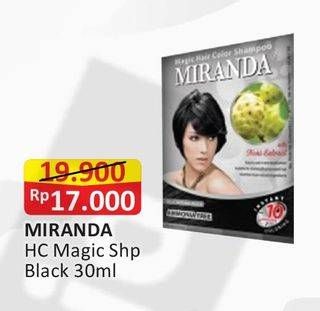Promo Harga MIRANDA Hair Color Magic Shp Black 30 ml - Alfamart