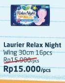 Promo Harga Laurier Relax Night 30cm 16 pcs - Alfamart