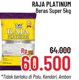 Promo Harga Raja Platinum Beras Slyp Super Super 5 kg - Alfamidi