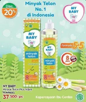 Promo Harga My Baby Minyak Telon Plus Eucaliptus 145 ml - Guardian
