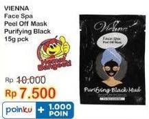 Promo Harga VIENNA Face Mask Purifying Black Mud 15 ml - Indomaret