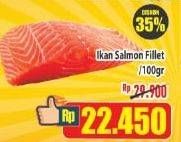 Promo Harga Salmon Fillet per 100 gr - Hypermart