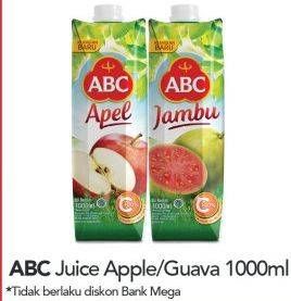 Promo Harga ABC Juice Apple, Guava 1000 ml - Carrefour