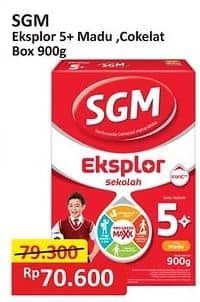 Promo Harga SGM Eksplor 5+ Susu Pertumbuhan Coklat, Madu 900 gr - Alfamart