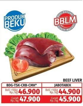 Promo Harga Beef Liver (Hati Sapi) Liver per 100 gr - Lotte Grosir