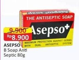 Promo Harga Asepso Antiseptic Bar Soap Antiseptic  - Alfamart