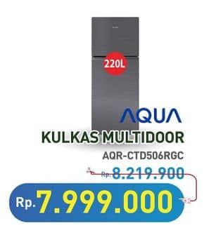 Promo Harga Aqua Kulkas AQR-CTD506RGC  - Hypermart