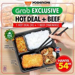 Promo Harga Yoshinoya Hot Deal + Beef  - Yoshinoya