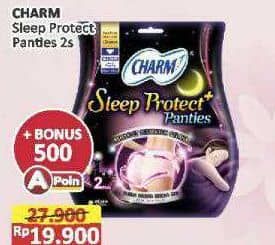 Promo Harga Charm Sleep Protect Plus Panties 2 pcs - Alfamart