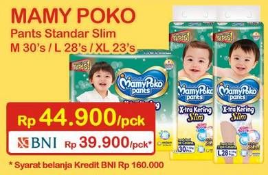 Promo Harga Mamy Poko Pants Xtra Kering Slim Tidak Gembung M30, L28, XL23 23 pcs - Indomaret