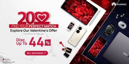 Promo Harga Huawei Spesial Valentine Diskon 44%  - Blibli