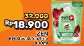 Promo Harga ZEN Anti Bacterial Body Wash Shinso Tea Tree 400 ml - Alfamart