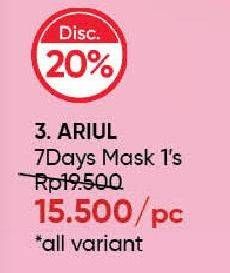Promo Harga Ariul 7 Days Face Mask All Variants  - Guardian