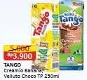 Promo Harga Tango Drink Velluto Italian Chocolate, Creamio Banana Pudding 200 ml - Alfamart