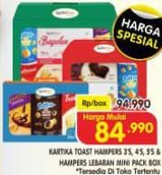 Promo Harga Kartika Toast Hampers/Lebaran Mini  - Superindo