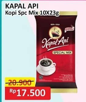 Promo Harga Kapal Api Kopi Bubuk Special Mix per 10 sachet 24 gr - Alfamart