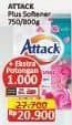 Promo Harga Attack Detergent Powder Plus Softener 800 gr - Alfamart