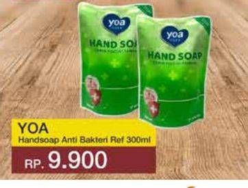 Promo Harga YOA Hand Soap Anti Bakteri 300 ml - Yogya
