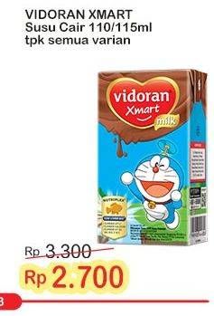 Promo Harga Vidoran Xmart UHT All Variants 115 ml - Indomaret