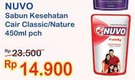 Promo Harga NUVO Body Wash Classic, Total Protect, Nature Protect 450 ml - Indomaret