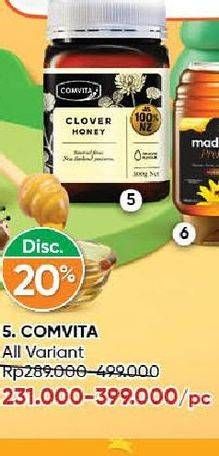 Promo Harga Comvita Clover Honey All Variants 500 gr - Guardian