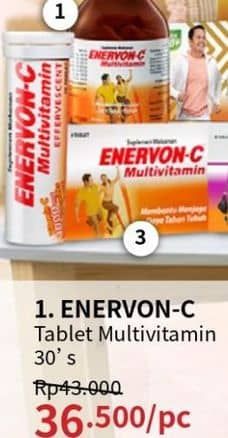 Promo Harga Enervon-c Multivitamin Tablet 30 pcs - Guardian