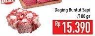 Promo Harga Oxtail Sapi per 100 gr - Hypermart