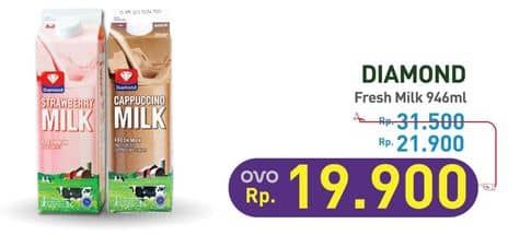 Promo Harga Diamond Fresh Milk 946 ml - Hypermart