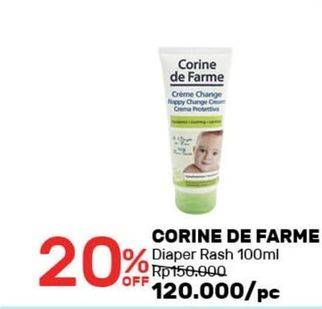 Promo Harga CORINE DE FARME Baby diaper rash 100 ml - Guardian