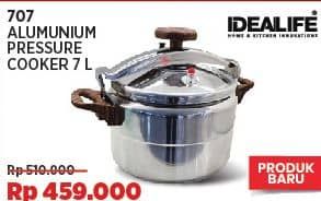 Promo Harga Idealife Alumunium Pressure Cooker 7L  - COURTS