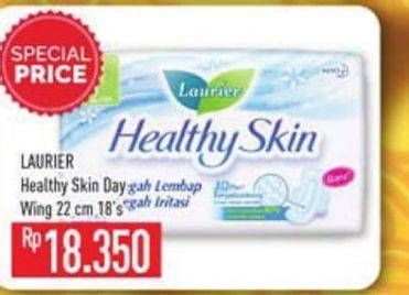 Promo Harga Laurier Healthy Skin Day Wing 22cm 18 pcs - Hypermart
