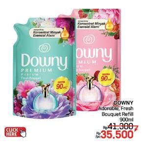 Promo Harga Downy Premium Parfum Adorable Bouquet, Fresh Bouquet 900 ml - LotteMart