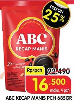 Promo Harga ABC Kecap Manis 685 ml - Superindo