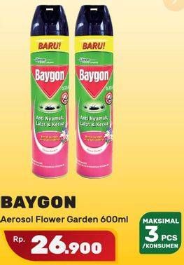 Promo Harga BAYGON Insektisida Spray Flower Garden 600 ml - Yogya