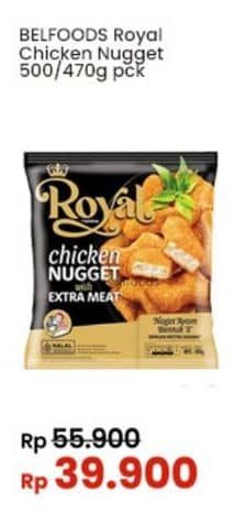 Promo Harga Belfoods Royal Nugget Chicken Nugget S 500 gr - Indomaret