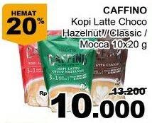 Promo Harga Caffino Kopi Latte 3in1 Choco Hazelnut, Classic, Mocca per 10 sachet 20 gr - Giant